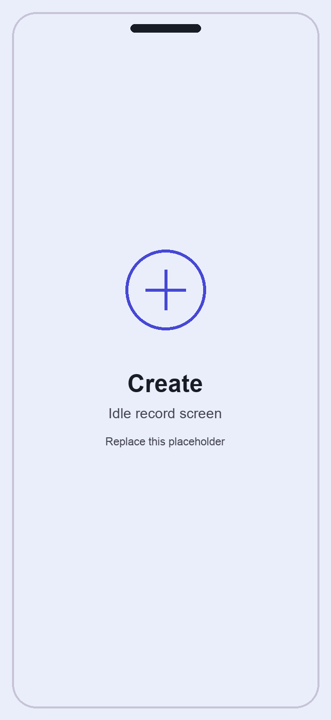 SayWrite create screen placeholder
