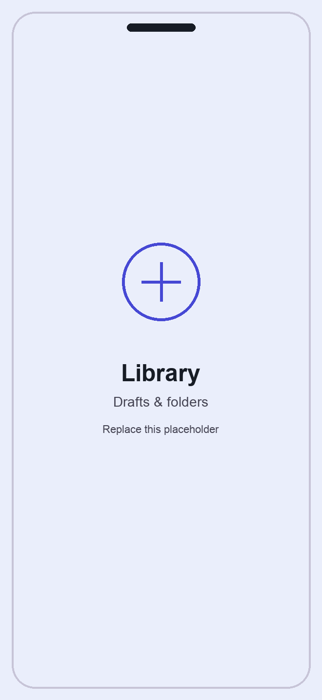 Placeholder: SayWrite draft library